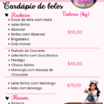 Eu vou Criar sua Tabela de Preços ou Menu