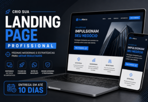 Eu vou criar sua Landing Page profissional em até 10 dias