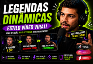 Eu vou Fazer legendas dinâmicas de vídeo viral do TikTok