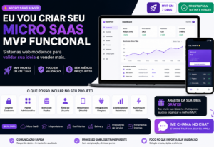 Eu vou criar seu micro SaaS funcional