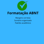 Eu vou formatar seu trabalho nas normas abnt