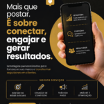 Eu vou criar designs para redes sociais, marcas e projetos.