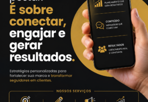 Eu vou criar designs para redes sociais, marcas e projetos.