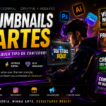 Eu vou Criar THUMBNAILS E ARTES Para seu Trabalho