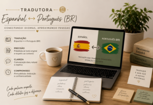 Eu vou fazer traduções profissionais em português e espanhol