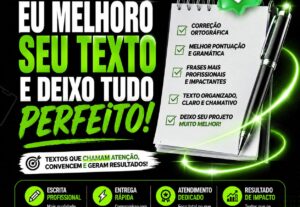 Eu vou transformar seus textos em algo profissional