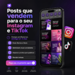 Eu vou criar posts profissionais para Instagram e TikTok