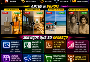 Eu vou Fazer a Transformação Profissional Das Suas Fotos