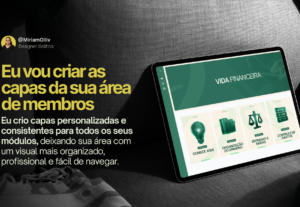 Eu vou criar as capas da sua área de membros