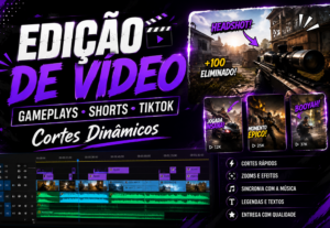 Eu vou editar o seu video bruto