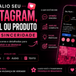 Eu vou Avaliar seu perfil profissional, produto ou Instagram...