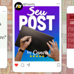 Eu vou criar posts no Canva para as suas redes sociais.