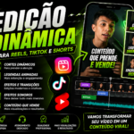 Eu vou Fazer Edições dinâmicas para Reels, Tik Tok e Shorts