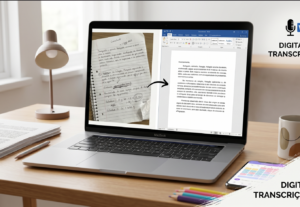 Eu vou digitar ou transcrever seus documentos.