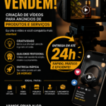 Eu vou fazer o Comercial do Seu Produto/Serviço em 24hrs