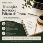 Eu vou prestar serviços de tradução e revisão textual.