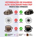 Eu vou Redesenhar e vetorizo sua arte para impressão