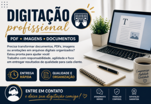 Eu vou digitar PDF, imagens e documentos com qualidade