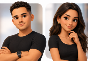 Eu vou transformar sua foto em avatar 3D estilo Pixar/Cartoo...
