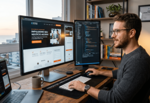 Eu vou colocar as ideias de uma landing page profissional.