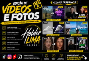 Eu vou editar suas fotos e vídeos