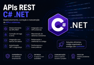 Eu vou desenvolver ou corrigir APIs REST Charp .NET