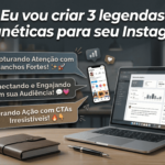 Eu vou criar 3 legendas magnéticas para seu Instagram.