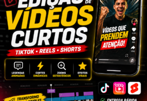 Eu vou editar seus videos curtos