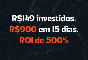 Eu vou criar e gerenciar seu Tráfego Pago por 30 dias