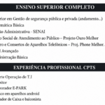 Eu vou fazer um curriculo básico pra você.