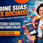 Eu vou criar 3 artes profissionais para sua rede social