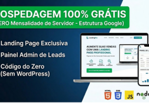 Eu vou criar uma Landing Page com Painel Admin