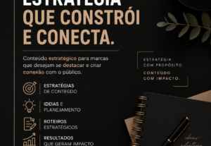 Eu vou criar roteiros estratégicos para marcas e creators
