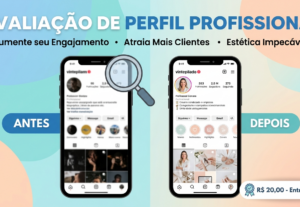 Eu vou analisar o seu perfil do Instagram e sugerir melhoria...