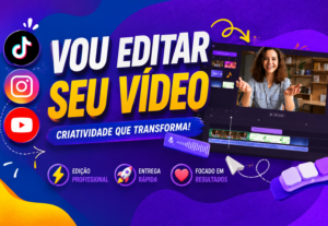 Eu vou editar o seu vídeo para instagram, tiktok ou shorts