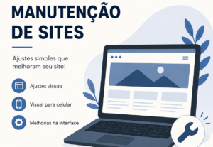 Eu vou fazer manutenção e ajustes em sites
