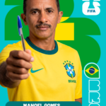 Eu vou fazer uma figurinha personalizada da copa com a sua f...