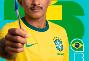 Eu vou fazer uma figurinha personalizada da copa com a sua f...