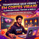Eu vou fazer clipagem e clipes mega-virais de seus vídeos