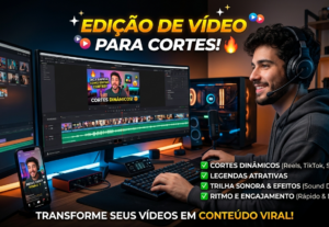 Eu vou Criar cortes para seu vídeo com excelência.