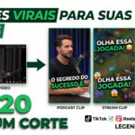 Eu vou fazer cortes virais dos seus vídeos.