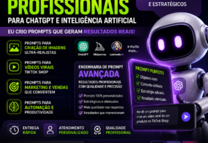 Eu vou Criar Prompts Profissionais para inteligências