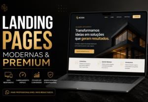 Eu vou criar landing pages modernas e profissionais para voc...