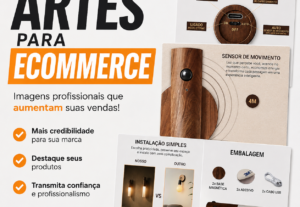 Eu vou criar artes para o seu produto no e-commerce