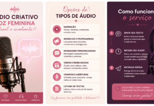 Eu vou fazer áudio com minha voz feminina e natural