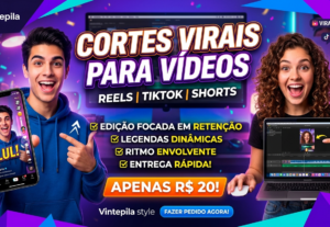 Eu vou fazer cortes virais para rede social