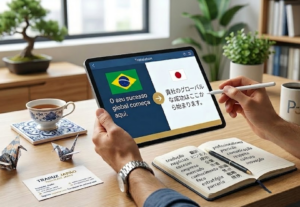 Eu vou traduzir o seu texto do português para o japonês
