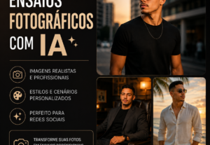 Eu vou Fazer um ensaio fotográfico profissional com IA