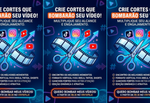 Eu vou criar cortes do seu vídeo que te geraram alcance