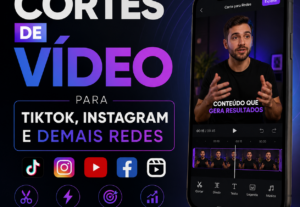 Eu vou Editar vídeos em cortes legendados para reses sociais